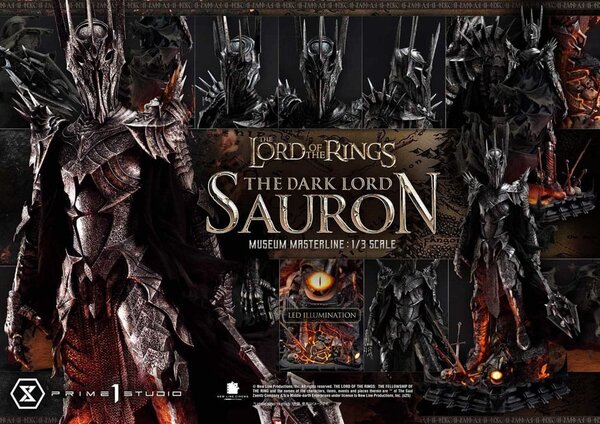 Prime 1 Studio Lord of the Rings Museum Masterline Series Statue 1/3 The Dark Lord Sauron 117 cm Prime 1 Studio Lord of the Rings Museum Masterline Series Statue 1/3 The Dark Lord Sauron 117 cm