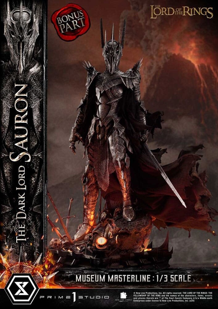 Prime 1 Studio Lord of the Rings Museum Masterline Series Statue 1/3 The Dark Lord Sauron Bonus Version 117 cm Prime 1 Studio Lord of the Rings Museum Masterline Series Statue 1/3 The Dark Lord Sauron Bonus Version 117 cm