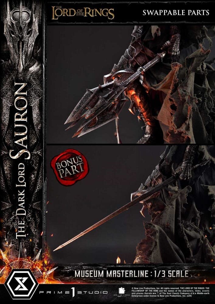 Prime 1 Studio Lord of the Rings Museum Masterline Series Statue 1/3 The Dark Lord Sauron Bonus Version 117 cm Prime 1 Studio Lord of the Rings Museum Masterline Series Statue 1/3 The Dark Lord Sauron Bonus Version 117 cm