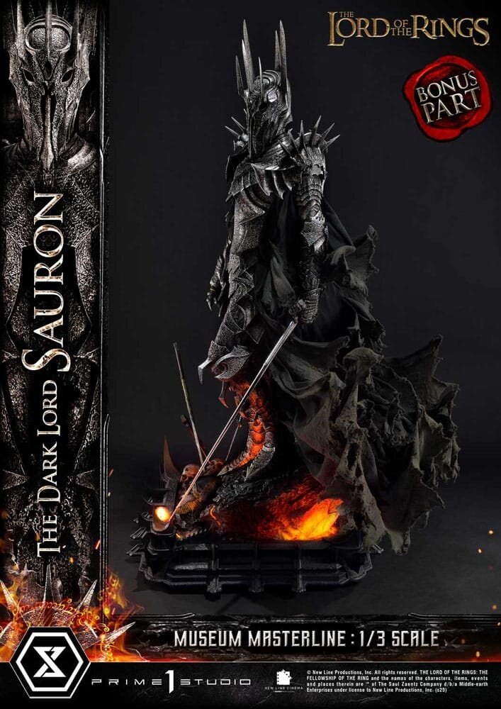 Prime 1 Studio Lord of the Rings Museum Masterline Series Statue 1/3 The Dark Lord Sauron Bonus Version 117 cm Prime 1 Studio Lord of the Rings Museum Masterline Series Statue 1/3 The Dark Lord Sauron Bonus Version 117 cm