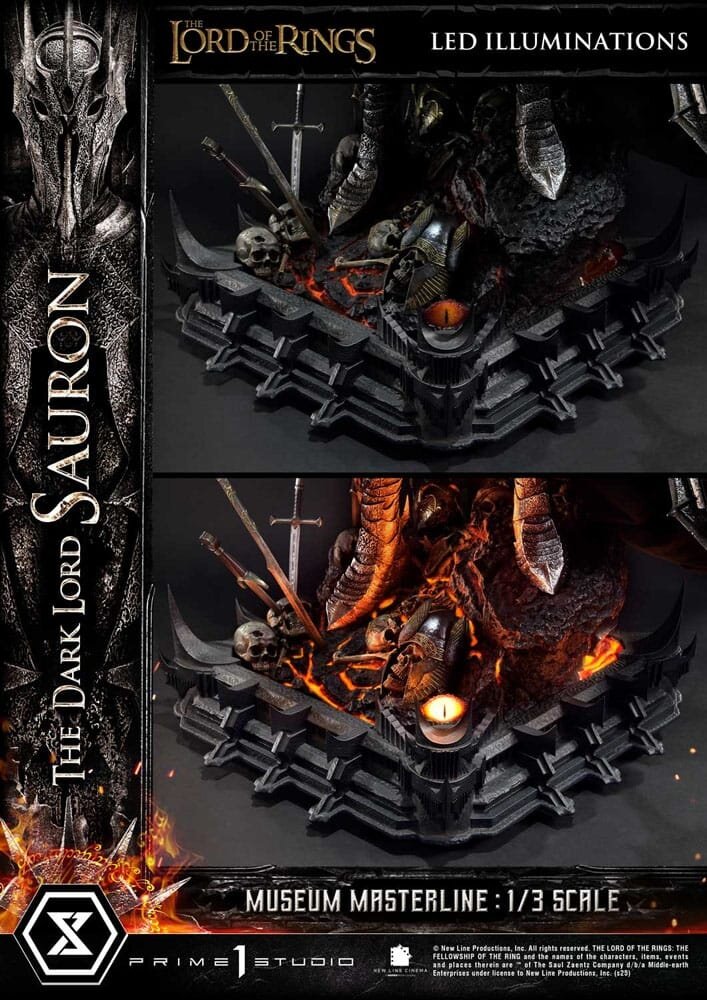 Prime 1 Studio Lord of the Rings Museum Masterline Series Statue 1/3 The Dark Lord Sauron Bonus Version 117 cm Prime 1 Studio Lord of the Rings Museum Masterline Series Statue 1/3 The Dark Lord Sauron Bonus Version 117 cm