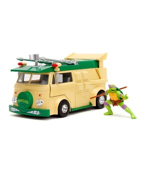 Jada Toys Teenage Mutant Ninja Turtles Diecast Model 1/24 Donatello & Party Wagon Jada Toys Teenage Mutant Ninja Turtles Diecast Model 1/24 Donatello & Party Wagon