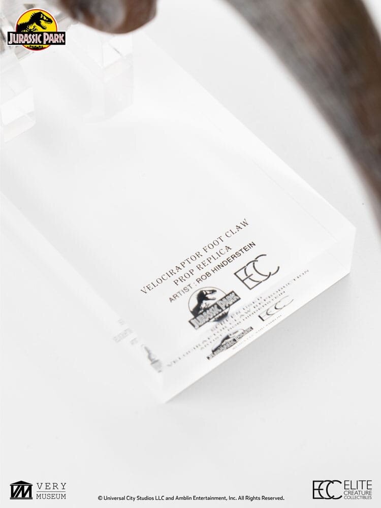 Elite Creature Collectibles Jurassic Park ECC Elite Creature Line Statue Velociraptor Foot Claw Prop 16 cm Elite Creature Collectibles Jurassic Park ECC Elite Creature Line Statue Velociraptor Foot Claw Prop 16 cm