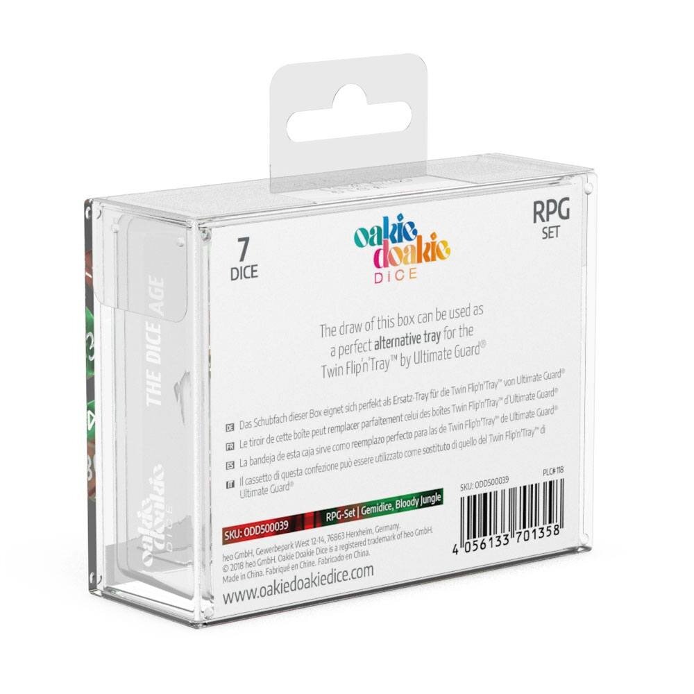 Oakie Doakie Dobbelstenen RPG Set Gemidice Bloody Jungle (7) Oakie Doakie Dobbelstenen RPG Set Gemidice Bloody Jungle (7)