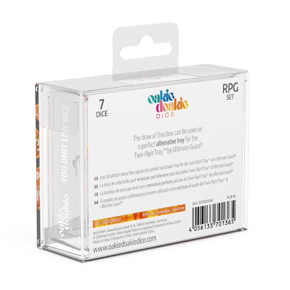 Oakie Doakie Dobbelstenen RPG Set Gemidice Sunstone (7) Oakie Doakie Dobbelstenen RPG Set Gemidice Sunstone (7)