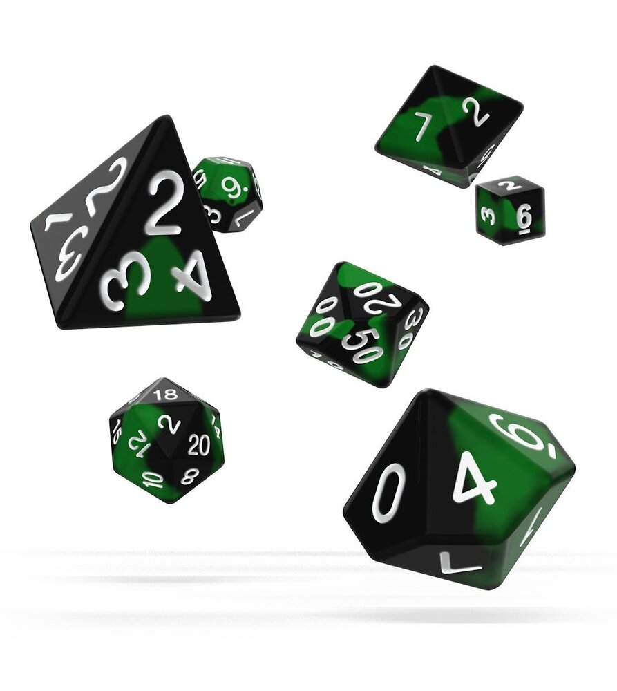 Oakie Doakie Dice RPG Set Glow in the Dark - Biohazard (7) Oakie Doakie Dice RPG Set Glow in the Dark - Biohazard (7)
