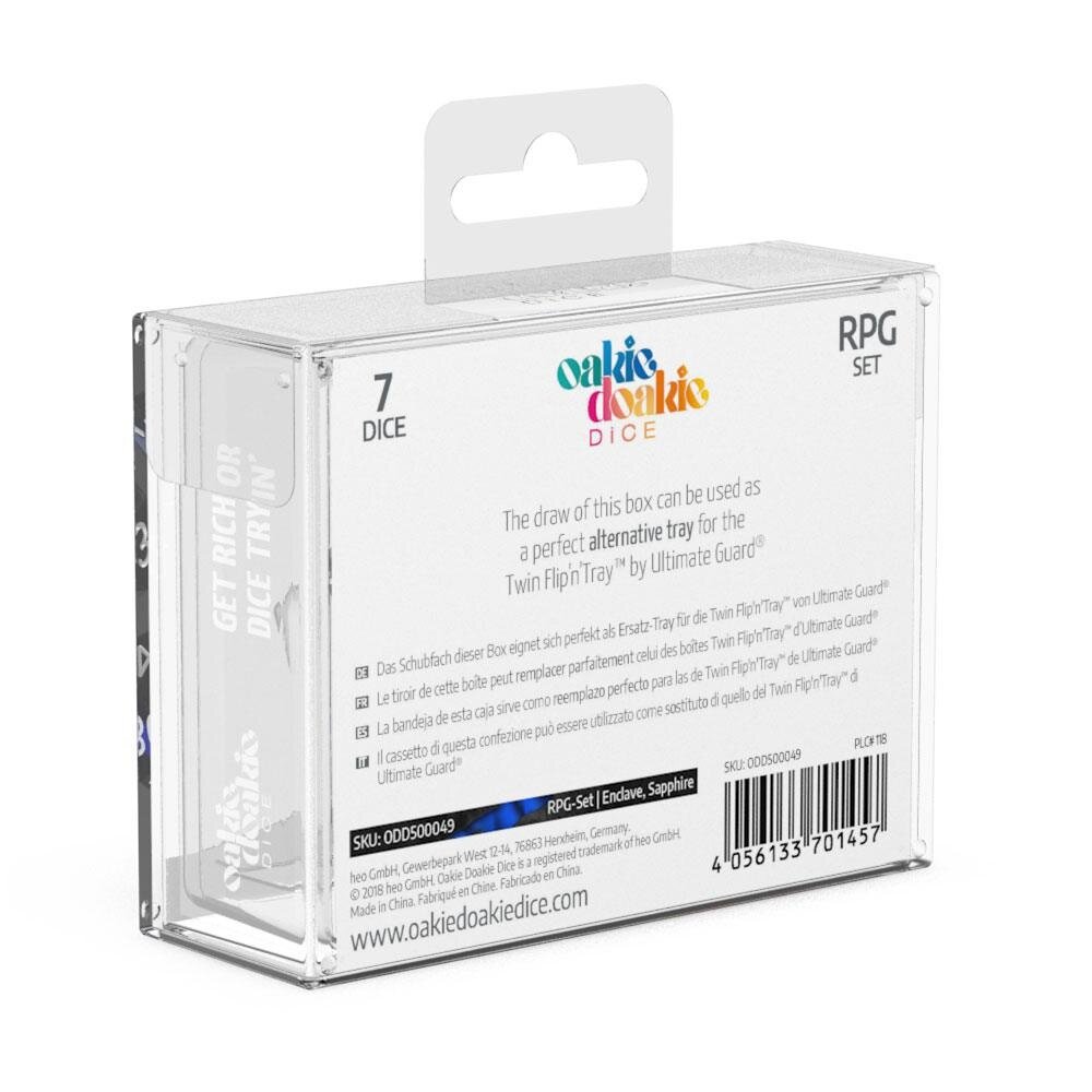 Oakie Doakie Dice RPG Set Enclave - Sapphire (7) Oakie Doakie Dice RPG Set Enclave - Sapphire (7)
