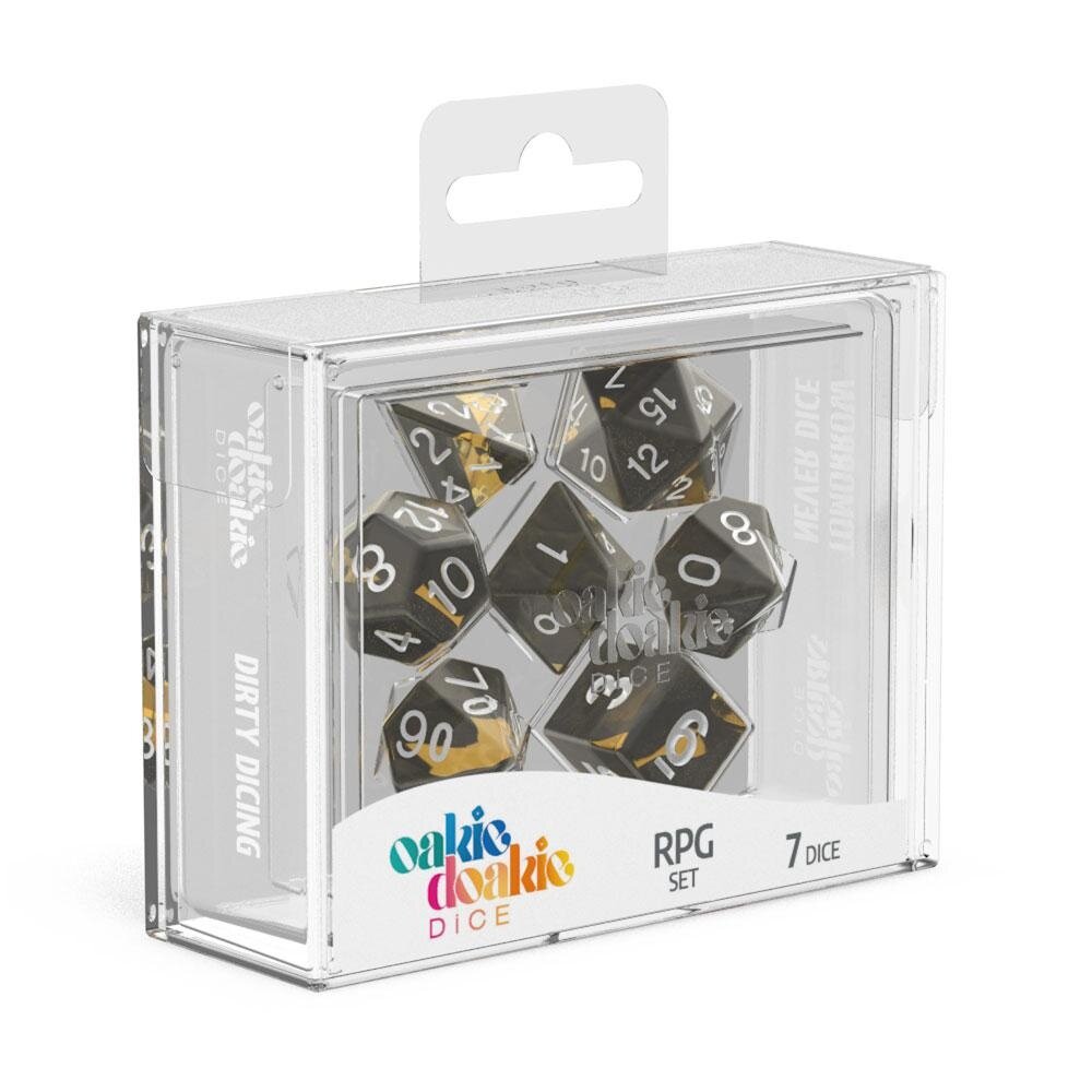 Oakie Doakie Dice RPG Set Enclave - Amber (7) Oakie Doakie Dice RPG Set Enclave - Amber (7)