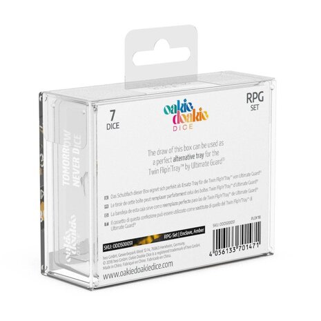 Oakie Doakie Dobbelstenen RPG Set Enclave Amber (7) Oakie Doakie Dobbelstenen RPG Set Enclave Amber (7)