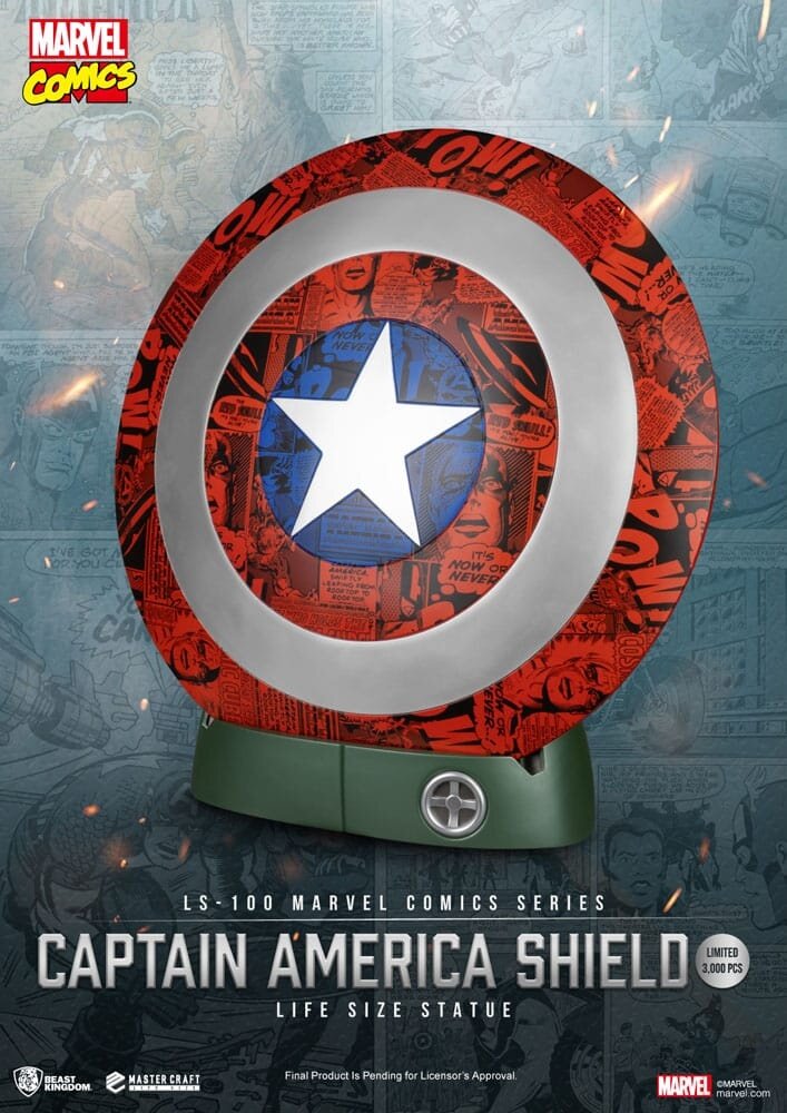 Beast Kingdom Marvel Comics PVC Captain America Shield Life Size Statue 64 cm Beast Kingdom Marvel Comics PVC Captain America Shield Life Size Statue 64 cm
