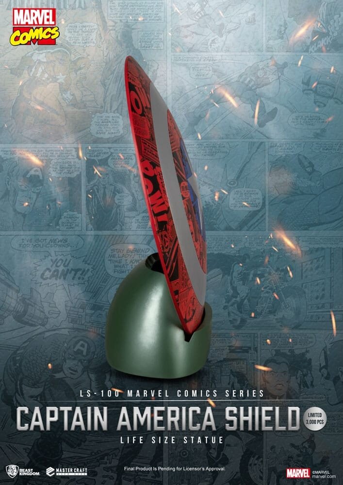 Beast Kingdom Marvel Comics PVC Captain America Shield Life Size Statue 64 cm Beast Kingdom Marvel Comics PVC Captain America Shield Life Size Statue 64 cm