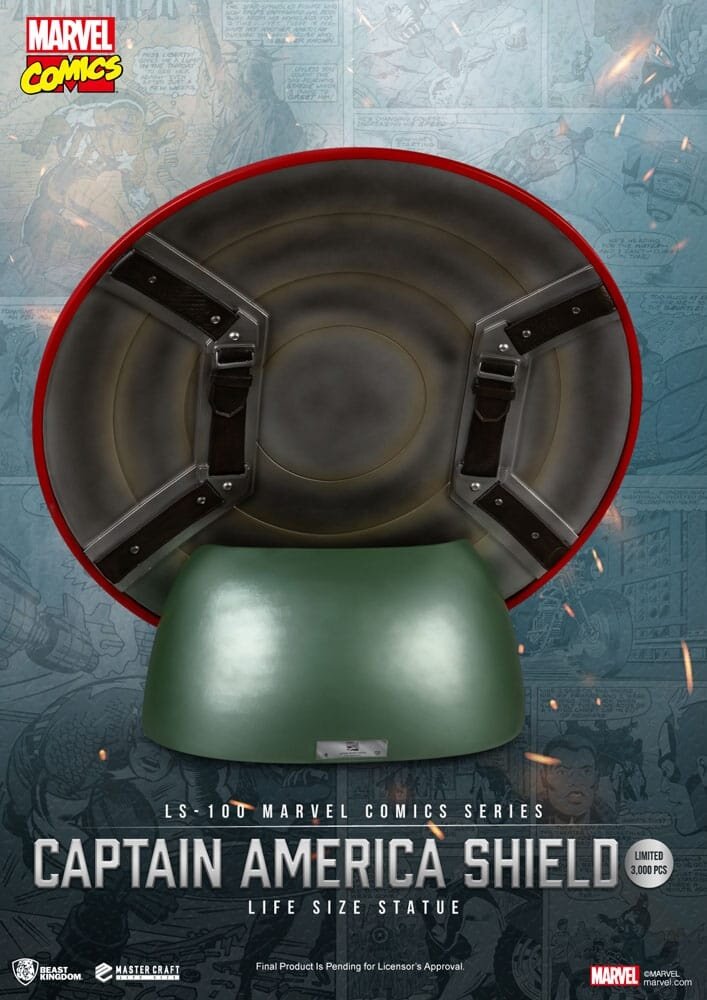 Beast Kingdom Marvel Comics PVC Captain America Shield Life Size Statue 64 cm Beast Kingdom Marvel Comics PVC Captain America Shield Life Size Statue 64 cm