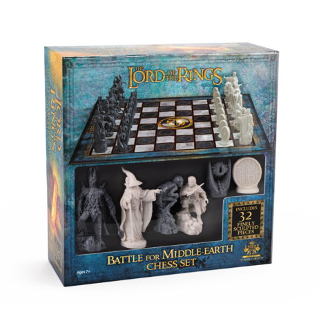 The Noble Collection Jeu d'échecs du Seigneur des Anneaux Bataille pour la Terre du Milieu The Noble Collection Jeu d'échecs du Seigneur des Anneaux Bataille pour la Terre du Milieu