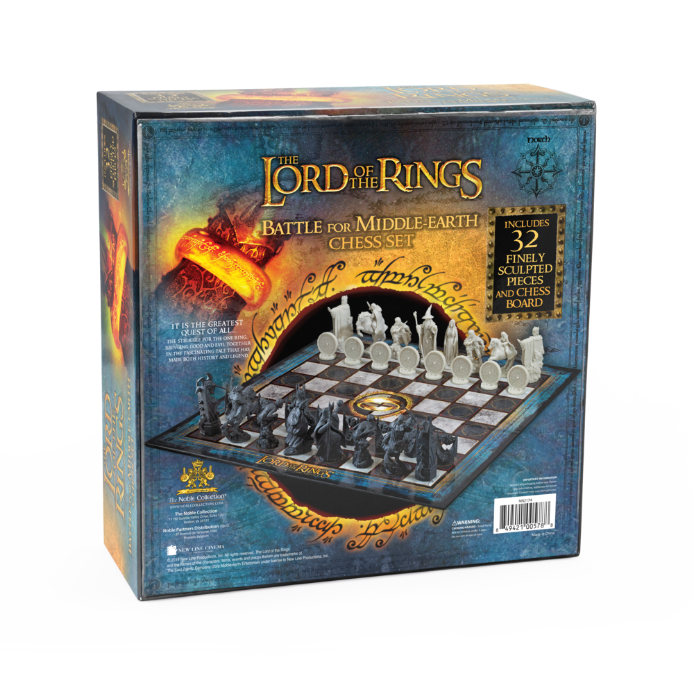The Noble Collection Lord of the Rings Chess Set Battle for Middle Earth The Noble Collection Lord of the Rings Chess Set Battle for Middle Earth