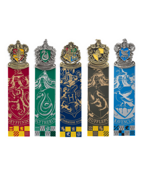 The Noble Collection Harry Potter Hogwarts Crest Set van 4 Bladwijzers The Noble Collection Harry Potter Hogwarts Crest Set van 4 Bladwijzers