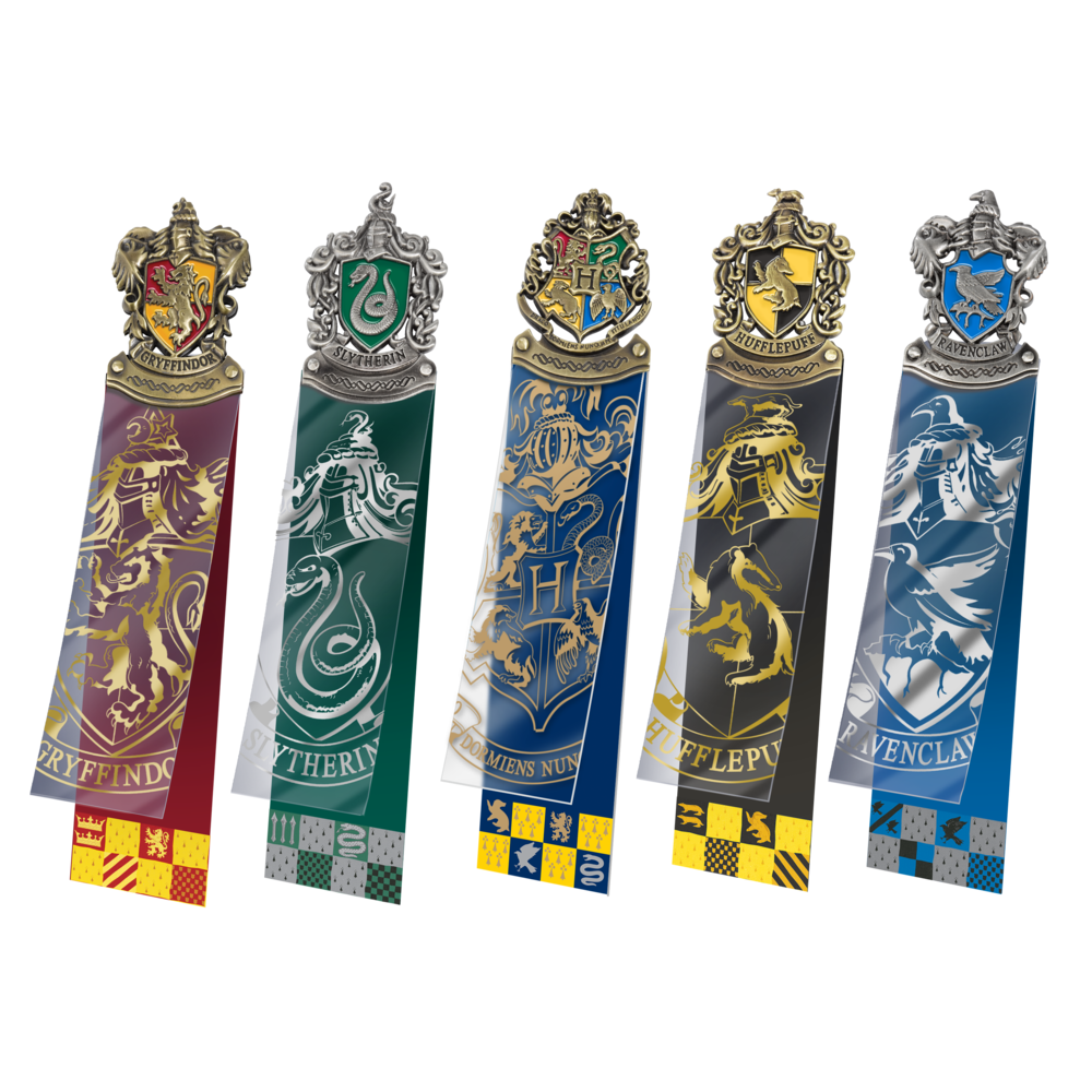 The Noble Collection Harry Potter Hogwarts Crest Set of 4 Bookmarks The Noble Collection Harry Potter Hogwarts Crest Set of 4 Bookmarks