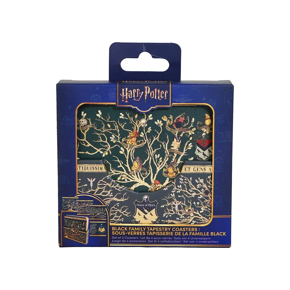 Cinereplicas Harry Potter Black Family Set Coasters (4 stuks) Cinereplicas Harry Potter Black Family Set Coasters (4 stuks)