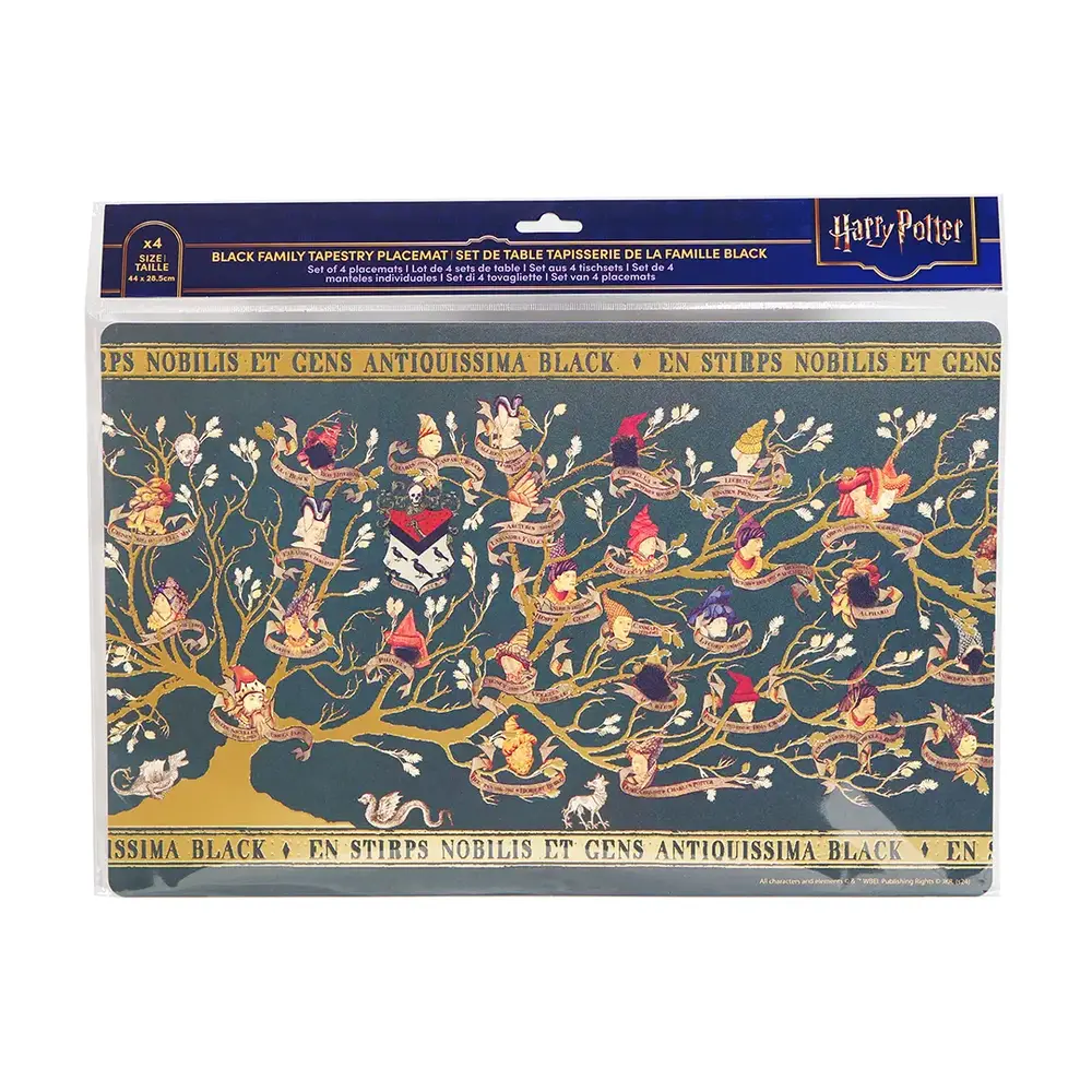 Cinereplicas Harry Potter Black Family Placemats (4 stuks) Cinereplicas Harry Potter Black Family Placemats (4 stuks)