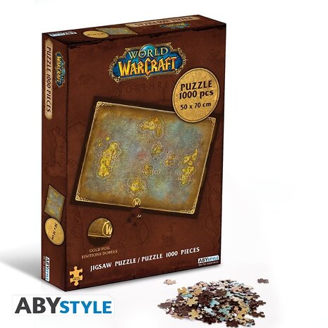 ABY Style World of Warcraft Azeroth Map Puzzel (1000 stukken) ABY Style World of Warcraft Azeroth Map Puzzel (1000 stukken)
