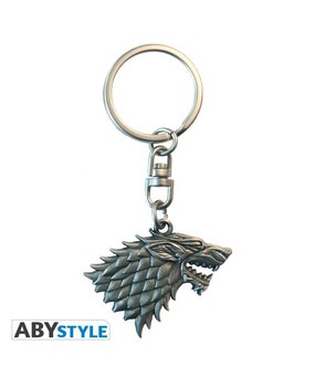 ABY Style Game of Thrones Stark Metal Keychain ABY Style Game of Thrones Stark Metal Keychain
