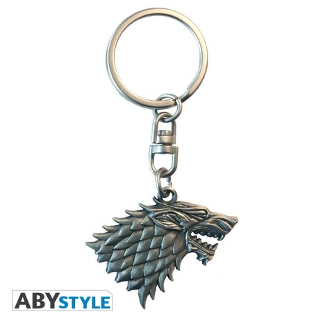 ABY Style Game of Thrones Stark Metalen Sleutelhanger ABY Style Game of Thrones Stark Metalen Sleutelhanger