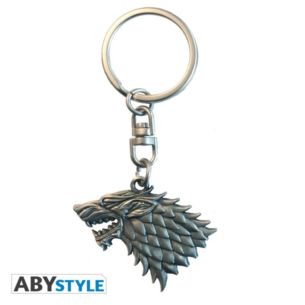 ABY Style Game of Thrones Stark Metalen Sleutelhanger ABY Style Game of Thrones Stark Metalen Sleutelhanger