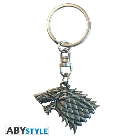 ABY Style Game of Thrones Stark Metalen Sleutelhanger ABY Style Game of Thrones Stark Metalen Sleutelhanger