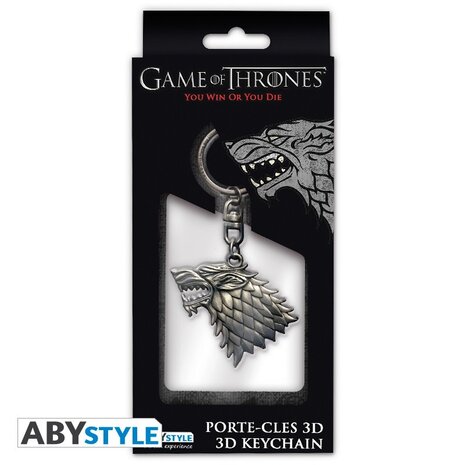 ABY Style Game of Thrones Stark Metalen Sleutelhanger ABY Style Game of Thrones Stark Metalen Sleutelhanger