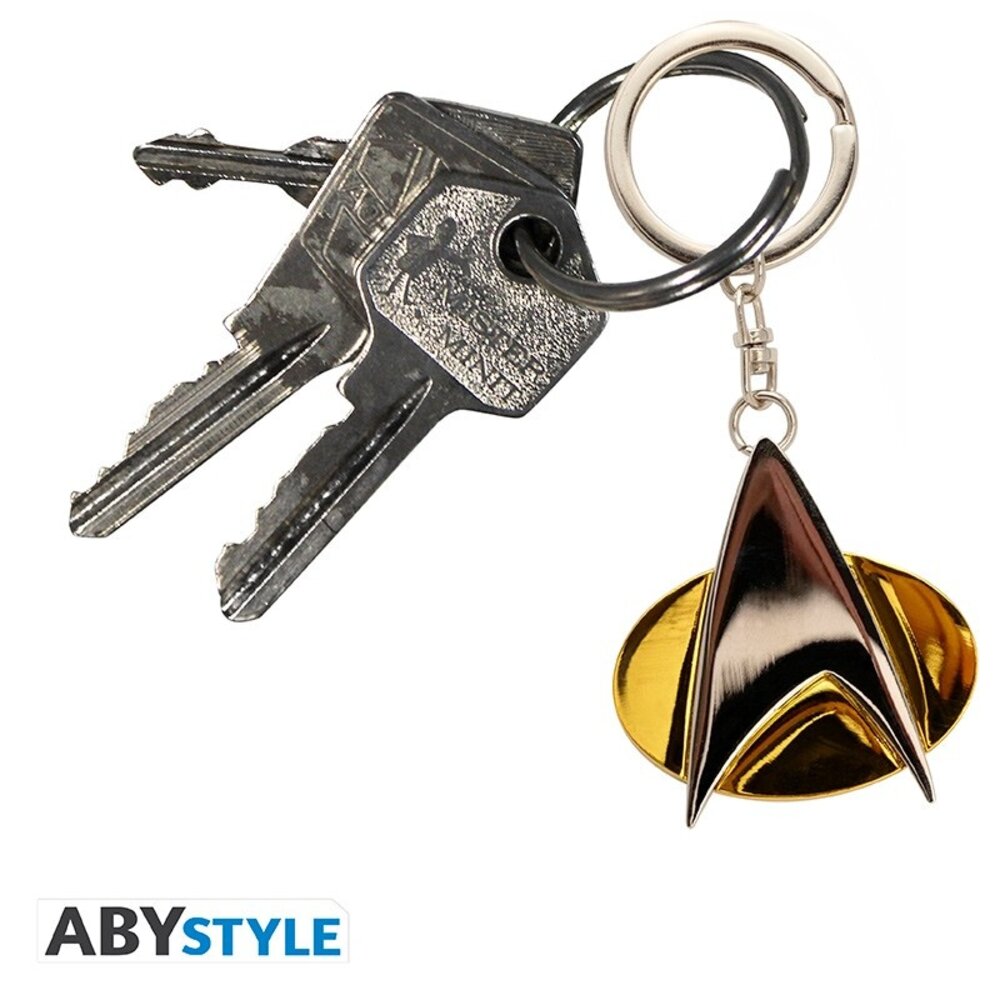 ABY Style Star Trek Communicator Badge 3D Metal Keychain ABY Style Star Trek Communicator Badge 3D Metal Keychain