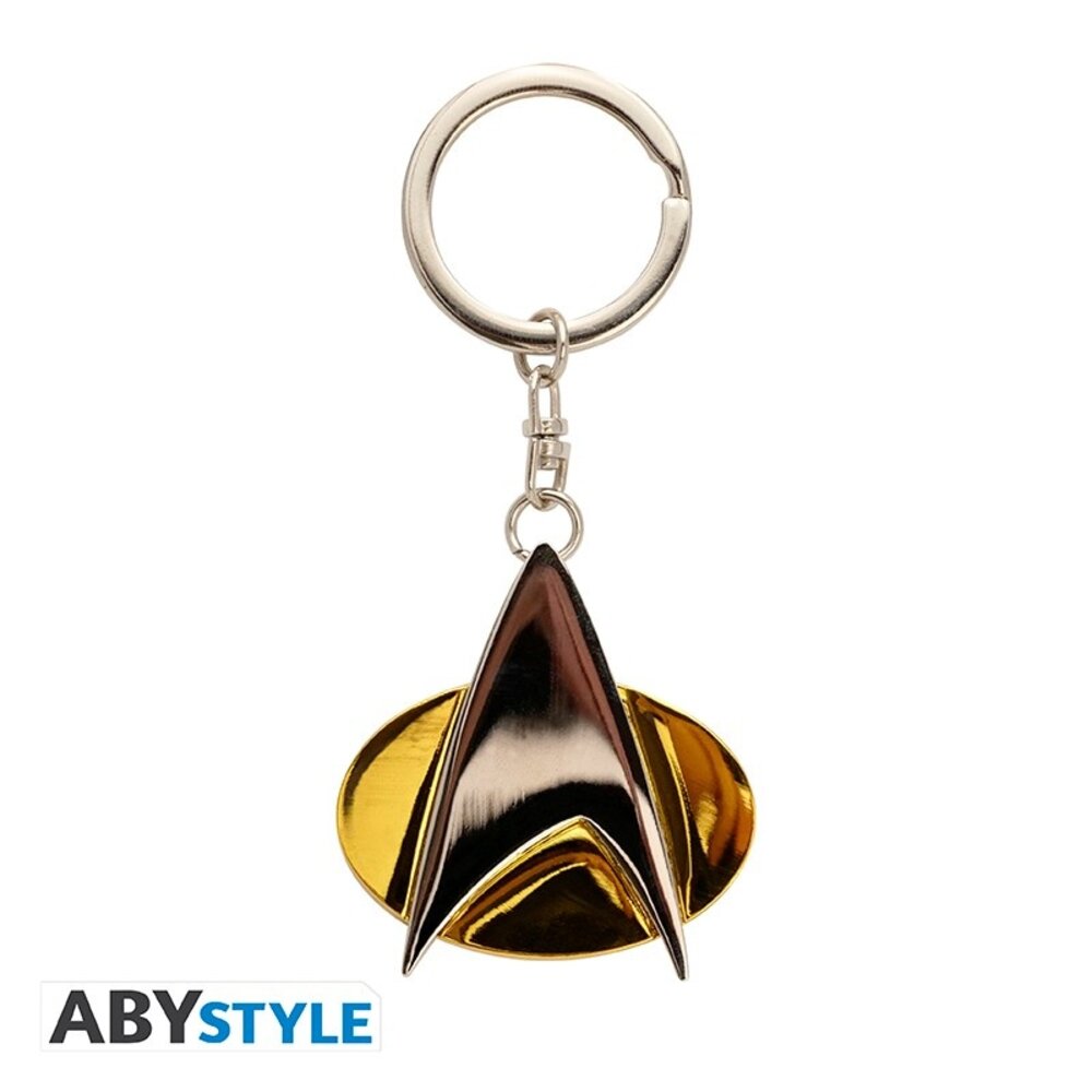 ABY Style Star Trek Communicator Badge 3D Metal Keychain ABY Style Star Trek Communicator Badge 3D Metal Keychain