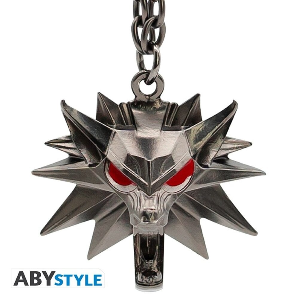 ABY Style The Witcher Wolf School Emblem 3D Metalen Sleutelhanger ABY Style The Witcher Wolf School Emblem 3D Metalen Sleutelhanger