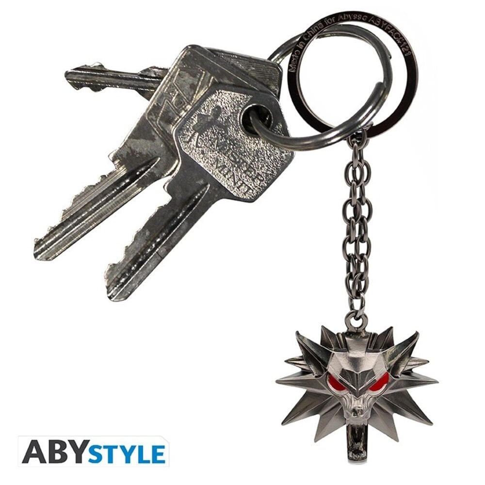 ABY Style The Witcher Wolf School Emblem 3D Metalen Sleutelhanger ABY Style The Witcher Wolf School Emblem 3D Metalen Sleutelhanger