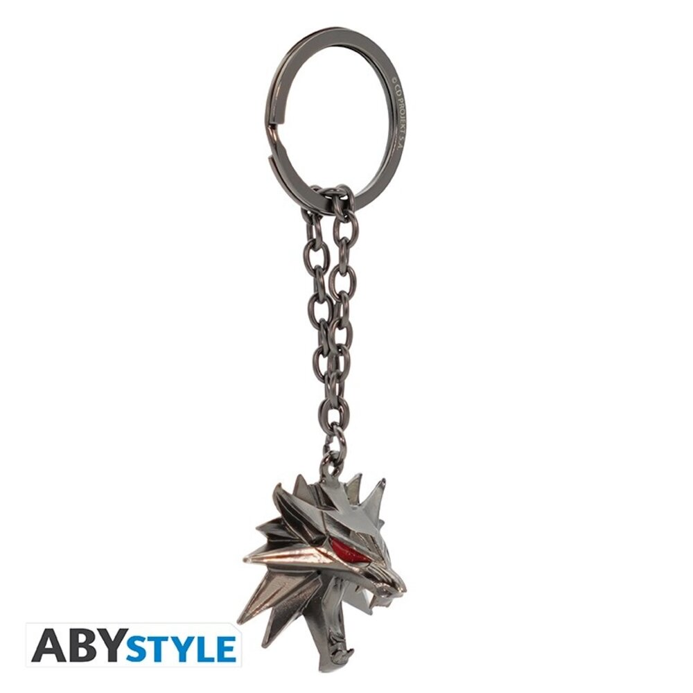 ABY Style The Witcher Wolf School Emblem 3D Metalen Sleutelhanger ABY Style The Witcher Wolf School Emblem 3D Metalen Sleutelhanger