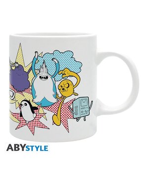 ABY Style Adventure Time Halftone Characters Mug ABY Style Adventure Time Halftone Characters Mug