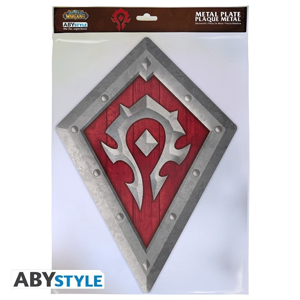 ABY Style World of Warcraft Horde Shield Metal Plate ABY Style World of Warcraft Horde Shield Metal Plate
