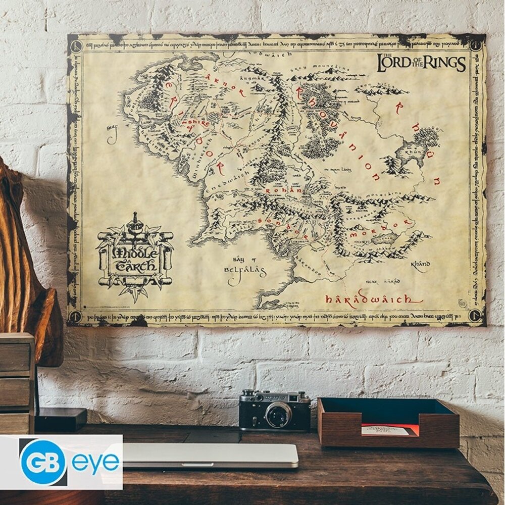 GB Eye Lord of the Rings Middle-Earth Perkament Poster 66 x 46 cm GB Eye Lord of the Rings Middle-Earth Perkament Poster 66 x 46 cm