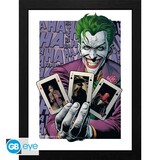 GB Eye DC Comics The Joker Haha Cards Framed Print 30 x 40 cm GB Eye DC Comics The Joker Haha Cards Framed Print 30 x 40 cm