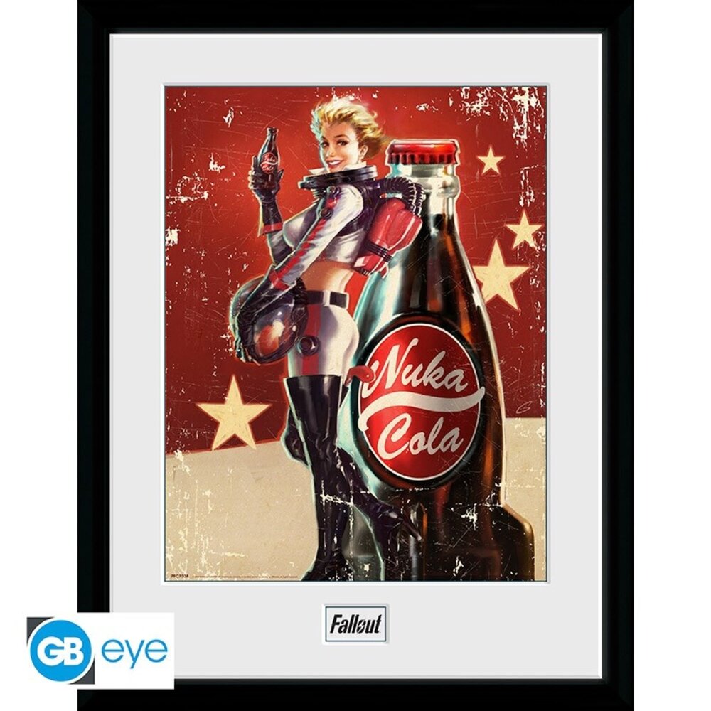 GB Eye Fallout Nuka Cola Framed Print 30 x 40 cm GB Eye Fallout Nuka Cola Framed Print 30 x 40 cm