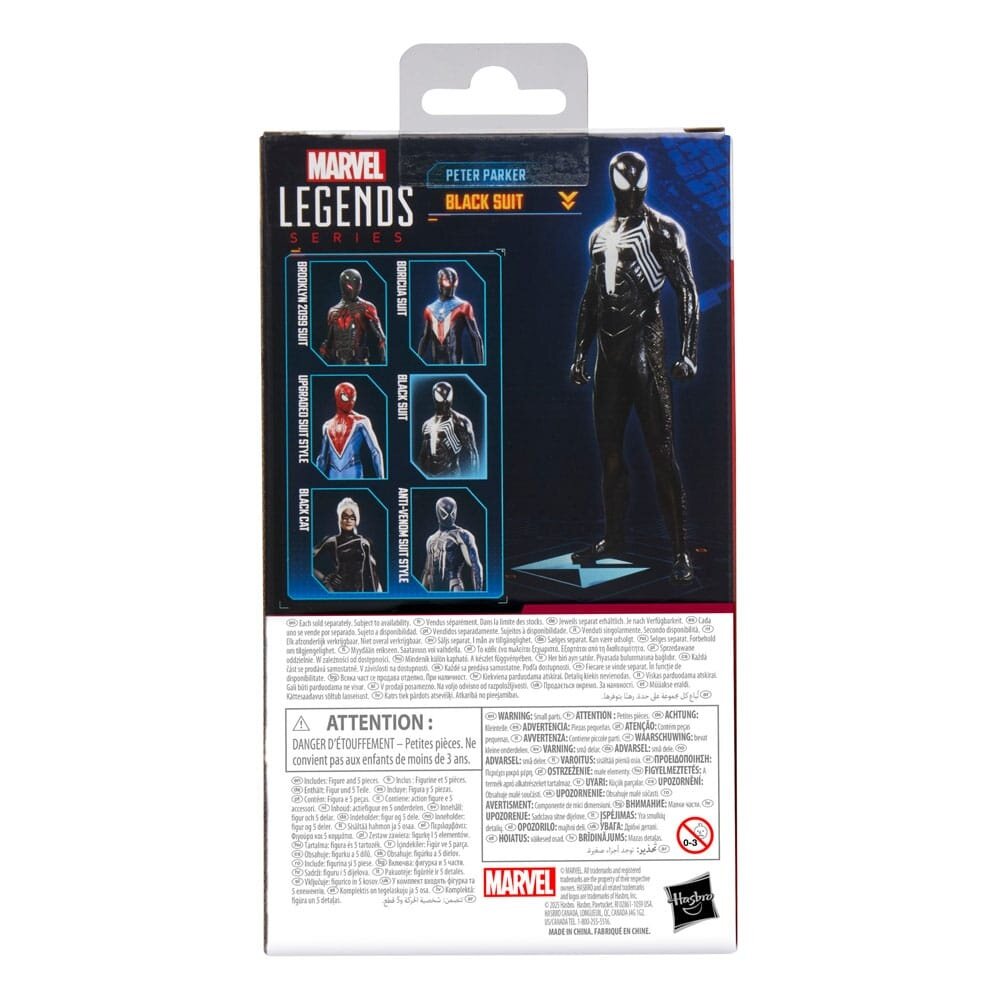 Hasbro Spider-Man 2 Marvel Legends Gamerverse Action Figure Peter Parker (Black Suit) 15 cm Hasbro Spider-Man 2 Marvel Legends Gamerverse Action Figure Peter Parker (Black Suit) 15 cm