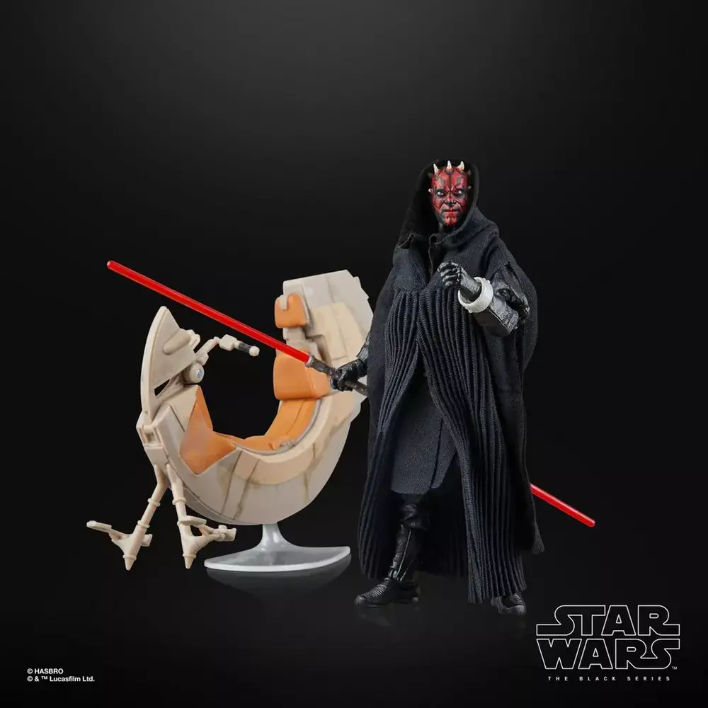 Hasbro Star Wars Episode I Black Series Vehicle with Action Figure Darth Maul & Sith Speeder 25th Anniversary Hasbro Star Wars Episode I Black Series Vehicle with Action Figure Darth Maul & Sith Speeder 25th Anniversary