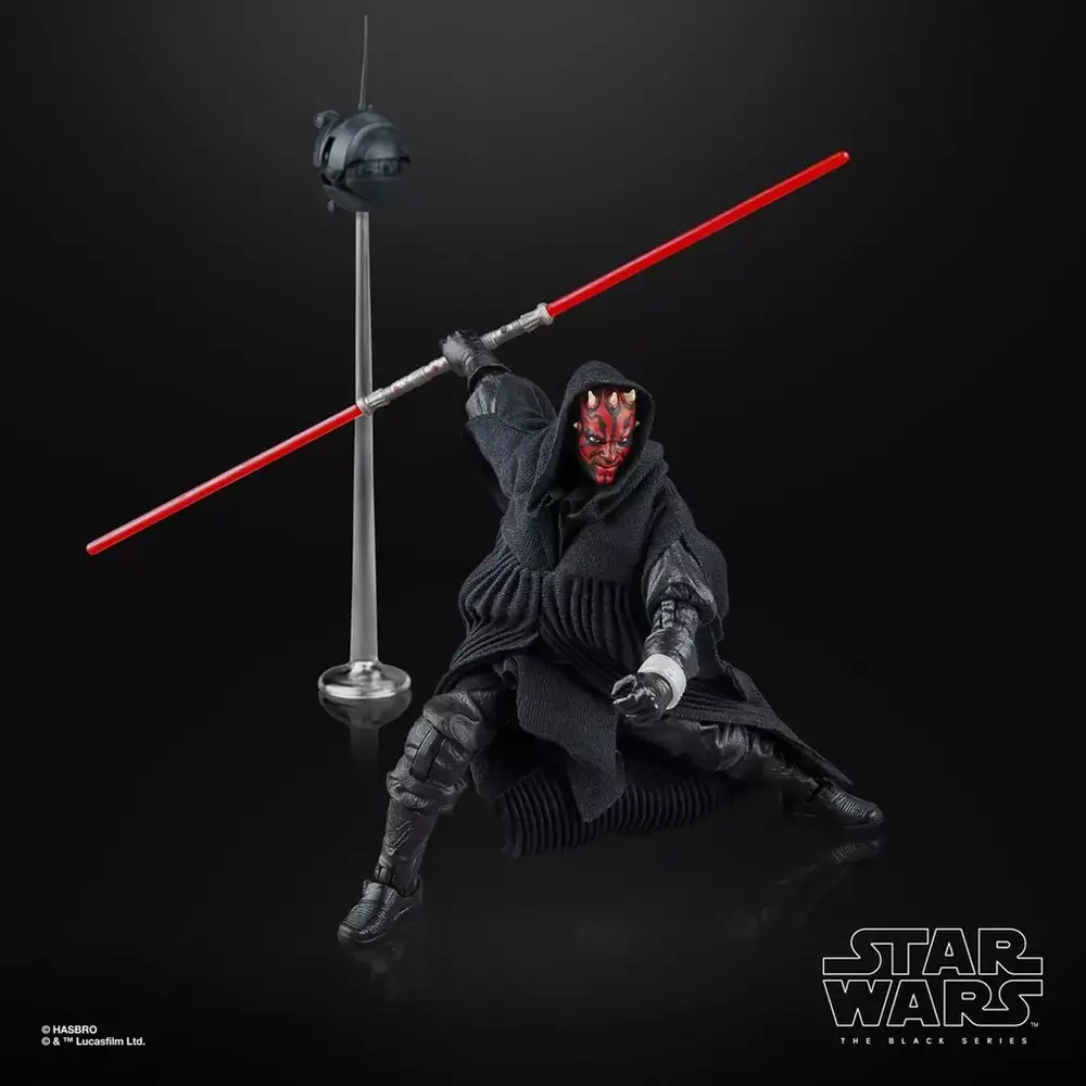Hasbro Star Wars Episode I Black Series Vehicle with Action Figure Darth Maul & Sith Speeder 25th Anniversary Hasbro Star Wars Episode I Black Series Vehicle with Action Figure Darth Maul & Sith Speeder 25th Anniversary