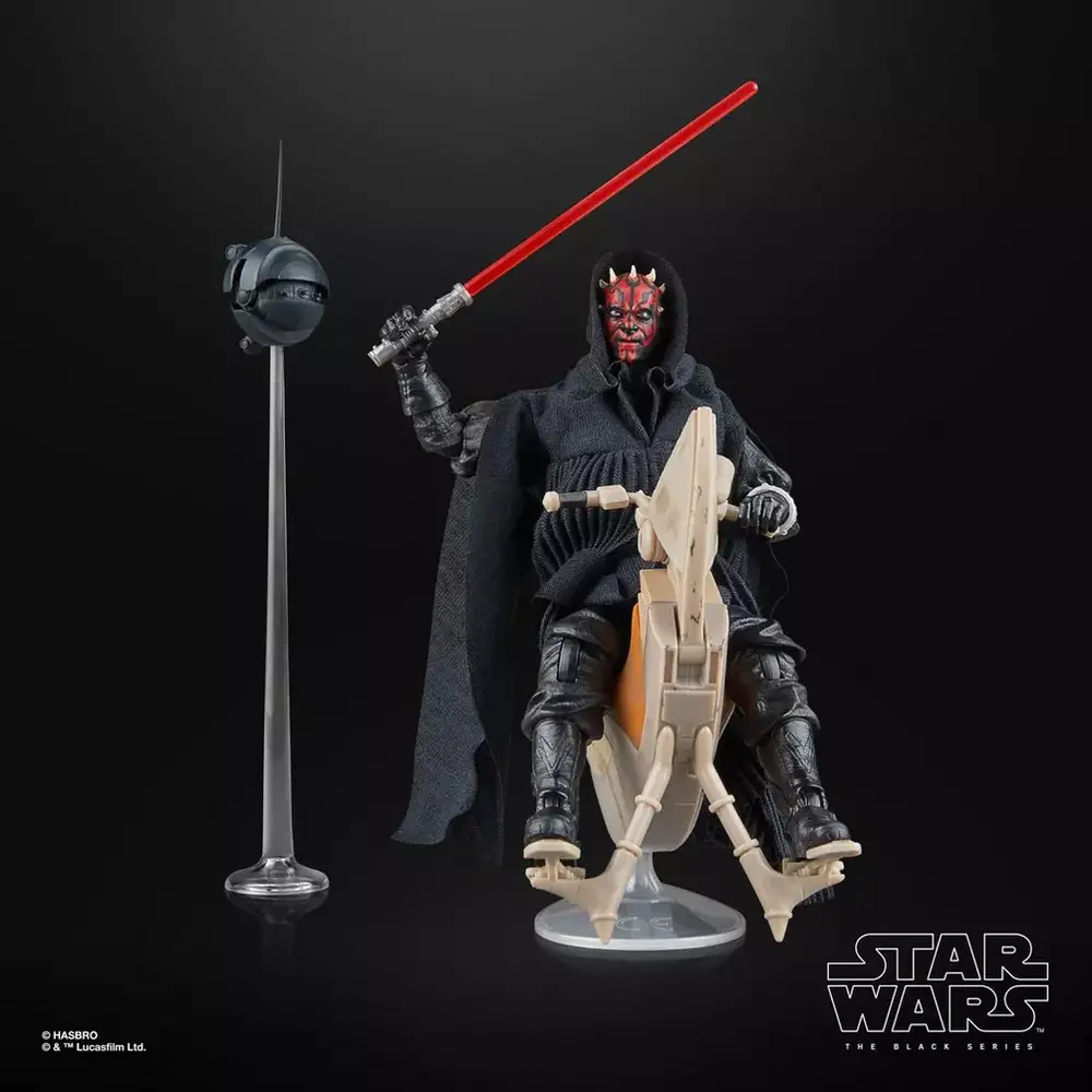 Hasbro Star Wars Episode I Black Series Vehicle with Action Figure Darth Maul & Sith Speeder 25th Anniversary Hasbro Star Wars Episode I Black Series Vehicle with Action Figure Darth Maul & Sith Speeder 25th Anniversary