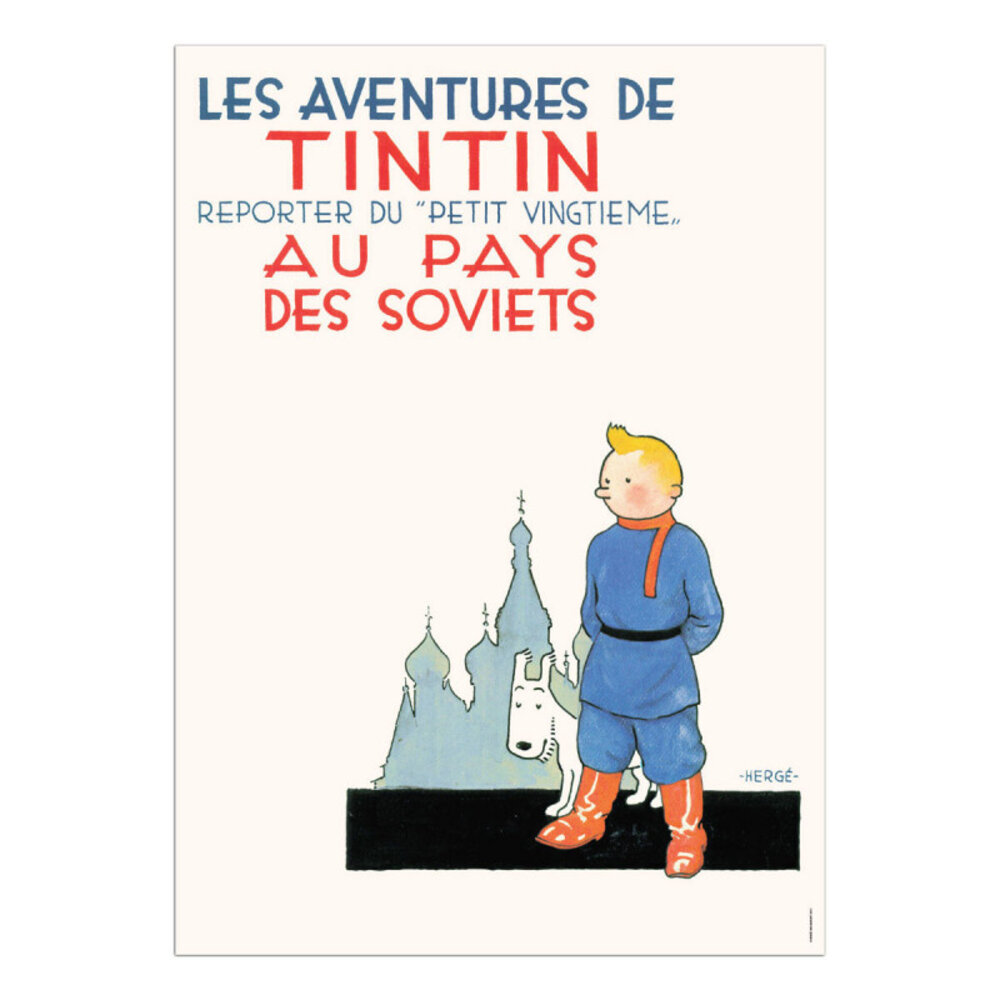 Tintinimaginatio Tintin in the Land of the Soviets Poster 50 x 70 cm Tintinimaginatio Tintin in the Land of the Soviets Poster 50 x 70 cm