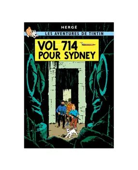Tintinimaginatio Tintin Flight 714 Poster 50 x 70 cm Tintinimaginatio Tintin Flight 714 Poster 50 x 70 cm