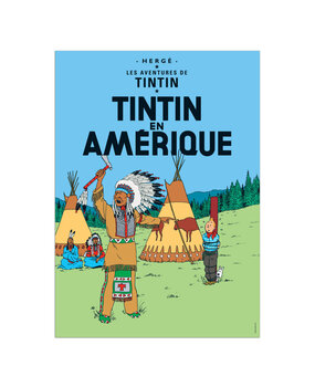 Tintinimaginatio Kuifje in Amerika Poster 50 x 70 cm Tintinimaginatio Kuifje in Amerika Poster 50 x 70 cm