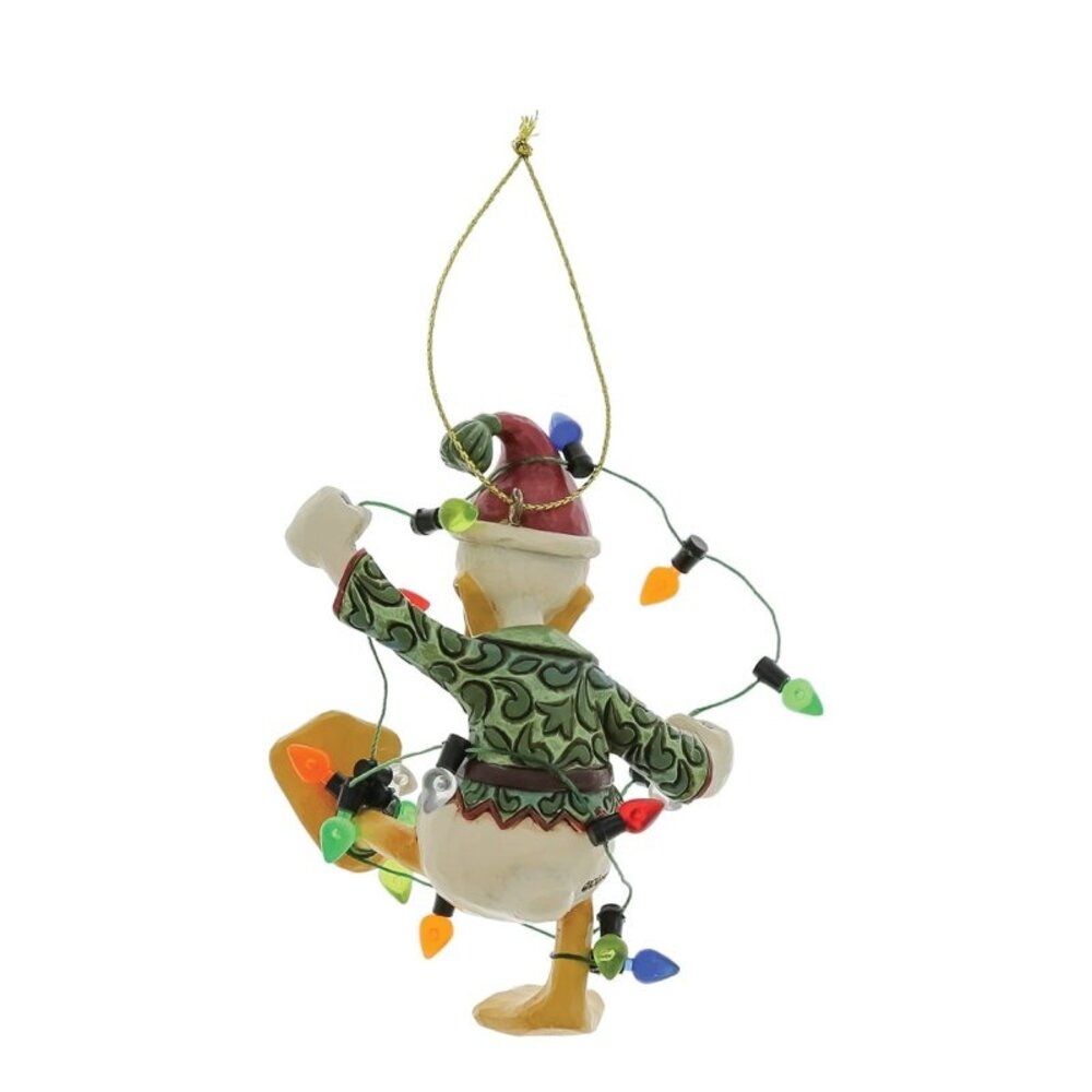 Disney Traditions Donald Duck Wrapped in Christmas Lights Ornament Disney Traditions Donald Duck Wrapped in Christmas Lights Ornament