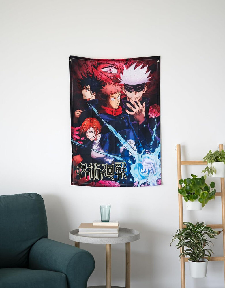 Grupo Erik Jujutsu Kaisen Decorative Flag 70 x 100 cm Grupo Erik Jujutsu Kaisen Decorative Flag 70 x 100 cm