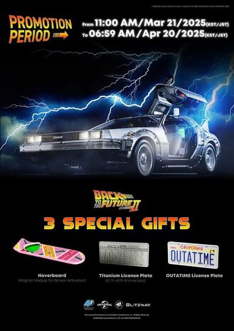 Blitzway Back to the Future II Premium UMS Vehicle 1/6 Delorean Time Machine 74 cm Blitzway Back to the Future II Premium UMS Vehicle 1/6 Delorean Time Machine 74 cm