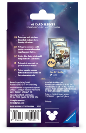Ravensburger Disney Lorcana: Card Sleeves Tinker Bell (65x) Ravensburger Disney Lorcana: Card Sleeves Tinker Bell (65x)