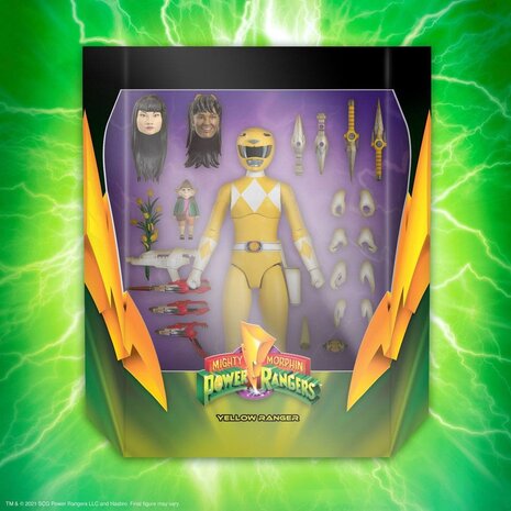 Super7 Mighty Morphin Power Rangers Ultimates Action Figure Yellow Ranger 18 cm Super7 Mighty Morphin Power Rangers Ultimates Action Figure Yellow Ranger 18 cm